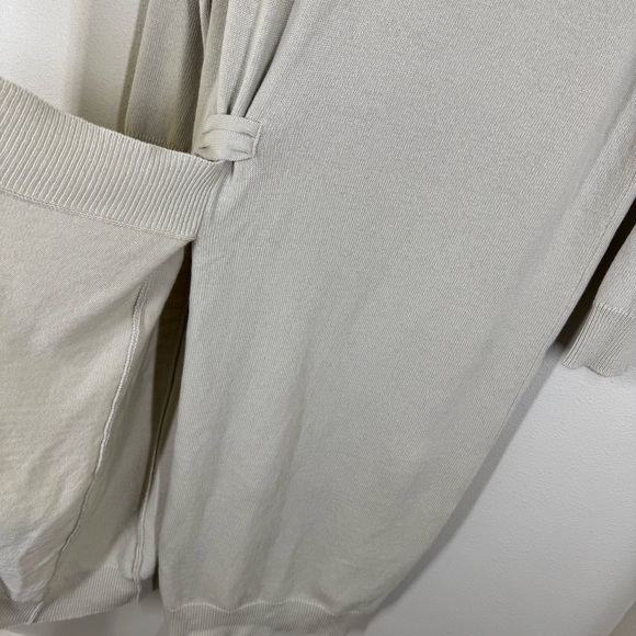 G. Label By Goop Carla Knotted Merino Wool Sweater Dress Cream Ivory Flawed XL - Picture 3 of 9